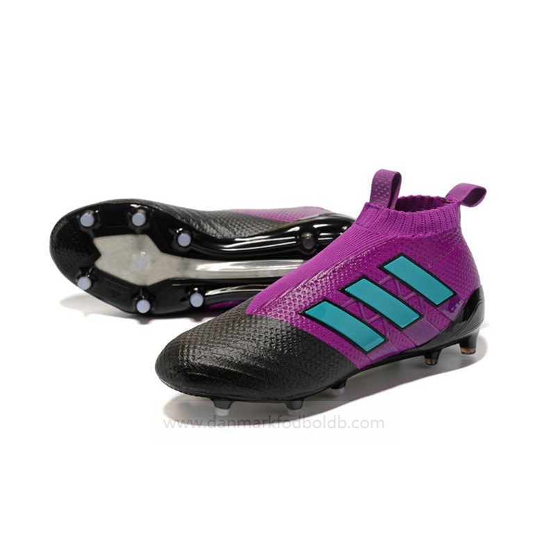 Adidas Ace 17+ Purecontrol FG Fodboldstøvler Herre – Lilla Sort Blå